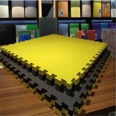 매트리스 놀이방 인테리어 블랙 양면 거실 매트 바닥 그레이 mxm (최소4개이상), N. 고밀도 노랑 검정 교차무늬 양면 매