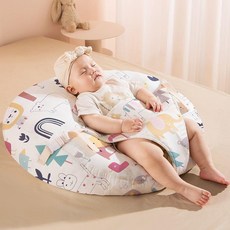 防吐奶枕 哺乳枕 斜坡墊, 森林樂園-透氣款 【固定帶可拆洗】