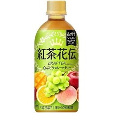 코카콜라 티 플라워 덴 크래프티 화이트 그레이프 과일차 440ml 플라스틱병 24입
