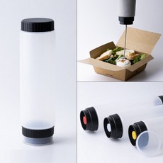 옆집샵 액상 소스병 뒤집지 않고 바로 쓰는 스마트한 양념통 350ml, 1개, 1ml