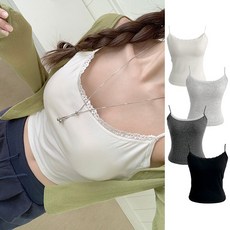 [수앤수][캡내장] 포미 쫀쫀 플라워 레이스 나시 (26C025)