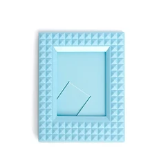 1PC 다채로운 리벳 폴라로이드 사진 프레임 스탠드 업 크리에이티브 스타 소형 카드 3인치 세트 플랫폼, 03 blue