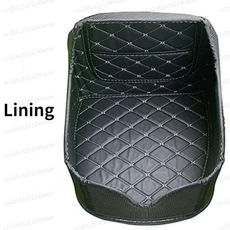 오토바이 트렁크 스쿠터 도구 상자 퀵릴리즈 내구성 전기 레트로 테일박스 안테나 포함, 15 Lining