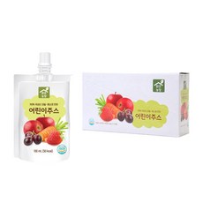 무설탕 무첨가 어린이주스 1박스 설탕없는 국내산 과일채소주스, 100ml