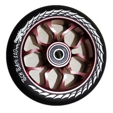 스턴트 스쿠터 바퀴 휠 묘기 프로 전문 기술용 PU, 1개, 드래곤 패턴 110x24 원조