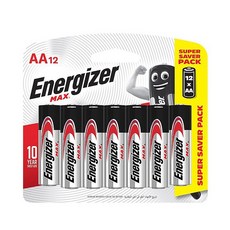 勁量Energizer MAX 鹼性電池 卡裝, 1個, ４號（ＡＡＡ）－１２入