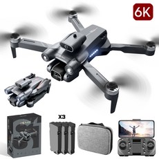 RichMagic&S1S 6K 카메라 에스원스 스마트 드론 브러쉬리스 모터 지능 장애물 회피+한글 설명서, 블랙, 1개 블랙, 1개