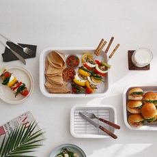 세라믹 트레이 밧드 에어프라이어용 오븐 그릇, 1개