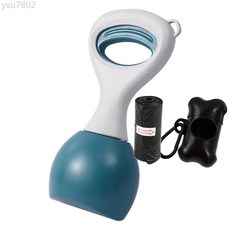 便攜折疊狗狗拾便器外出遛狗不髒手撿便器狗屎夾子家用鏟屎神器, 28CM優雅綠（套餐一）, 1個