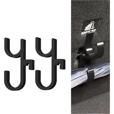 자동차 엄브렐러 후크 범용 트렁크 다기능 카시트 정리 차량 드릴링 없음 안정적인 설치 모든 자동차에 적합2*블랙 더블