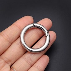OC1286 라운드후크 원형링 캠핑클립 키체인 카라비너, 골드(소)