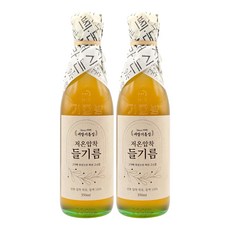 새말기름집 방앗간 진한 들기름 저온압착 들기름 350ml 전통압착, 2개