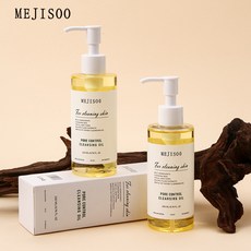 MEJISOO 毛孔調理潔顏油 深層清潔眼唇臉三合一 遇水乳化 質地輕盈不油膩, 1個, 卸妝油200ml
