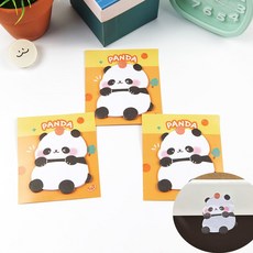 필기 메모 특1P 전화 공부 판다 학생 메모지 접착