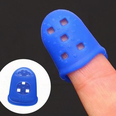 골무 실리콘 손가락 보호대 바느질 재봉 손뜨개 미싱 커버, 1개, yuna  중(b)