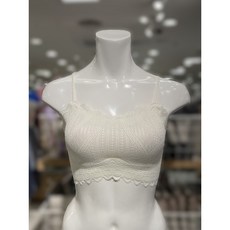 애니바디 [빠른배송] 컴포트 레이스 커버업 브라(후크X) 패드반고정 여성 심리스브라 노와이어 레이스 브라렛 레이스브라탑 ANVC26S54_NC평택점