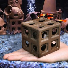 어항 꾸미기 물고기 새우 놀이터 은신처 구피 고급형 수족관 피규어 장식 수조, 1개