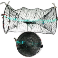 접이식 원형 통발 휴대용 낚시 그물망 접이식 물고기 통발 어망 대형 바다 장어잡이 장어 민물 새우 문어