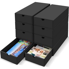 AOBOPLE 사진 보관 상자 8팩 메모리 엽서 티켓 편지 폴라로이드 및 기념품용 기념품 15.2 x 30 6cm6 11.8 2.375인치 키퍼 박스 181692