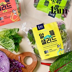 [1am] 알뜰 데일리 샐러드 5종 혼합, 5개, 100g