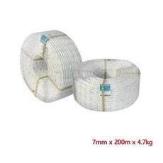 부린로프 pp로프 7mm-200M 백색 8940801 77473pc 1(EA), 색상