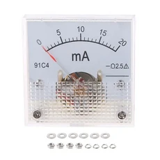 아날로그 패널 전류계 DC 91C4 계량기 0-30A 클래스 정확도, 0-200mA, 1세트