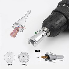 [LxU] 최신형 멀티 전선꼬임기 전선쪼인기 전선꼬임소켓 전선트위스트, 1개, 단품+임팩전환기