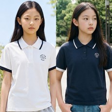 [행텐틴즈/행텐주니어] 여아 요꼬 카라 반팔 티셔츠 14570-130-401-31