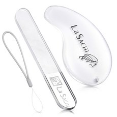 La SACHI 발 뒤꿈치 각질 제거 손톱 유리제 0.01μ 나노 기술 스트랩 부착 발바닥 흥분 소요 발 뒤꿈치 츠메미가키 (세트), 1g, 1개, 1개입