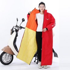 삼중지퍼 기모안감 오토바이 우주복 겨울 방수 점프슈트 방한복 배달대행 라이더, 3.브라이트레드 160