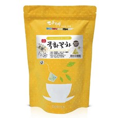 [본사직영] 다예 100% 국산 맛있는 국화꽃차 20티백 생분해 삼각티백, 5개, 20개입, 800mg