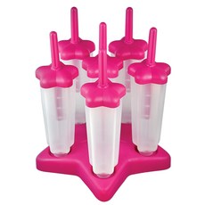 토볼로 스타 팝 몰드 아이스크림틀, Pink, 6개