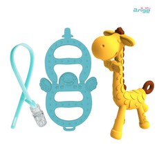 앙쥬 선물세트 치발기2p +클립1p 세트 치발기, 선물세트2 (기린+아기띠민트), 1개