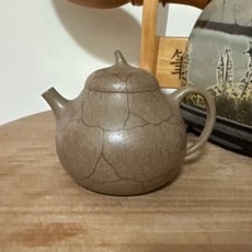 《禾宣茶器》實名認證 原礦青段泥 精工瓢瓜紫砂壺 手工茶壺 青段冰裂 宜興紫砂泡茶組, 1個