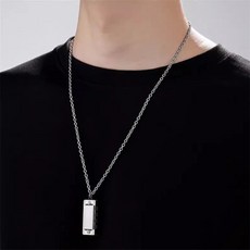 키키스토어 목걸이 하모니카 미니하모니카키링, 블랙