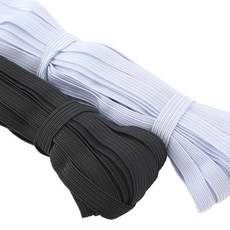 고탄력 납작 바지 고무밴드 허리 고무줄 10mm-28m 대용량, 1개, 화이트