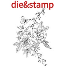사랑 금속 절단 금형 스크랩 예약 공예 템플릿 생산 앨범 수제 장식, 1개, 6. AA2427-die and stamp