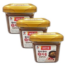 해찬들 물로만 끓여도 깊고 진한 차돌 된장찌개 양념, 450g, 3개