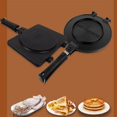 MOA 양면 누룽지팬 직화구이팬 캠핑용 오징어굽기 팬케이크굽는팬, 가마솥