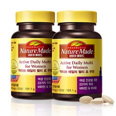 네이처메이드 액티브 데일리 멀티 포 우먼 (여성종합비타민), 120정, 2개