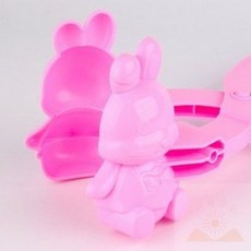 토끼모양 스노우집게 눈뭉치 모래찍기틀 스노우볼메이커