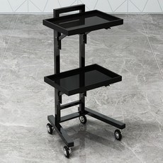 미용 헤어샵 컬러 작업대 미용실트레이 츄레이 실버 마지렐 크림 자연갈색 트리트먼트, 방염크림-검정 아크릴 카트, 1개, 1L