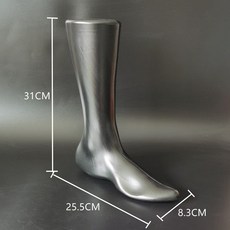 발모양 마네킹 발마네킹 신발 디스플레이 매장용 모형 21cm 화이트 여성용 발길이 25.5CM 블랙 남성, 1개