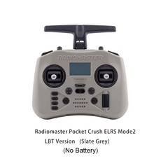 품질보증 탑세일 Radiomaster Pocket Crush 2.4GHz ELRS 홀 짐벌 송신기 리모컨 휴대용 경량 접이, 1개