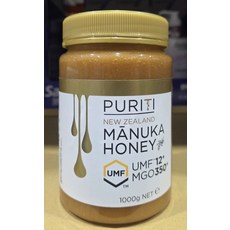 Puriti 紐西蘭 麥盧卡蜂蜜 UMF 12+ MGO 350+, 1000 公克, 1個