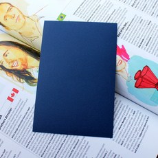 페이퍼포레스트 컬러 무지엽서 캘리그라피 20개, 15.네이비(20매입), 1개