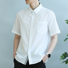 blueforce 男款Stendiship短袖襯衫寬鬆版型抗皺翻領襯衫情侶裝團體服