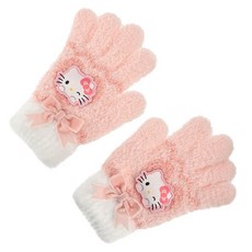 901M 아동장갑 헬로키티 리본 썰매 패딩 아동방한