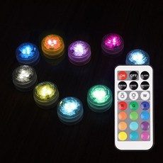 보오누 미니 RGB LED 전구 10p+리모컨 세트 KN-10007 zin+1386nP