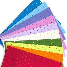 두성 팬시홀 타공지 작품용 공예용 8절 20매 컬러랜덤